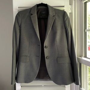 J. Crew 1035 Super 120s Gray Blazer